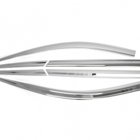 Дефлекторы Auto Clover C503 - хромированные 6 шт на Hyundai Santa Fe 3 (DM)